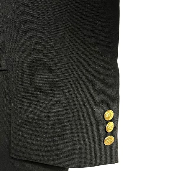 Stafford Mens Two Button Suit Jacket Black Single-Breasted Notch Lapel Lined 52 - Picture 4 of 12